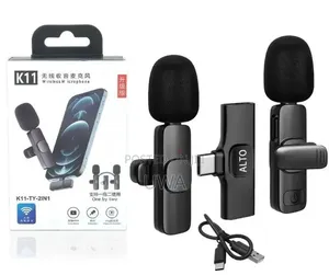 Dual Wireless Lavalier Microphone (Type-C / 2-in-1 Set)