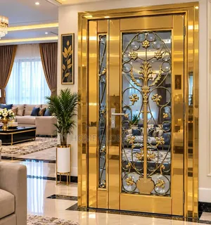 Quality Imported Tampered Stainless Glass Door 7ft by 4ft