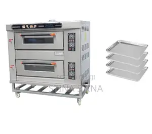 Gas Oven 2 Deck C/W 4 Trays