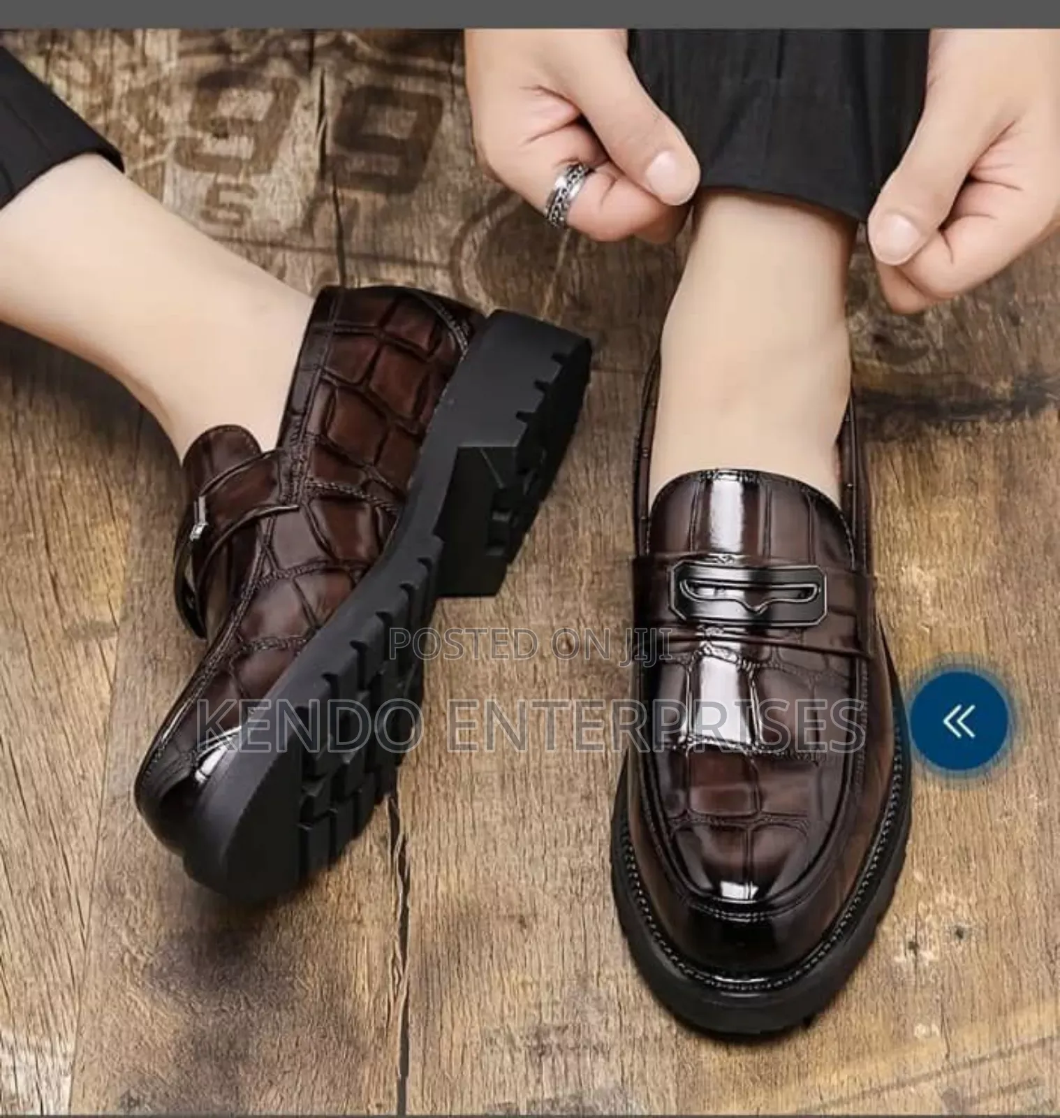 Black Elevator Foot Wear