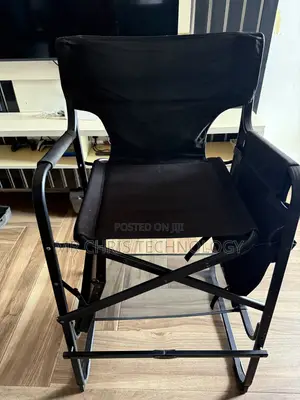 Makeup Artist Chair - Fold-Out Makeup Tray Storage Pockets