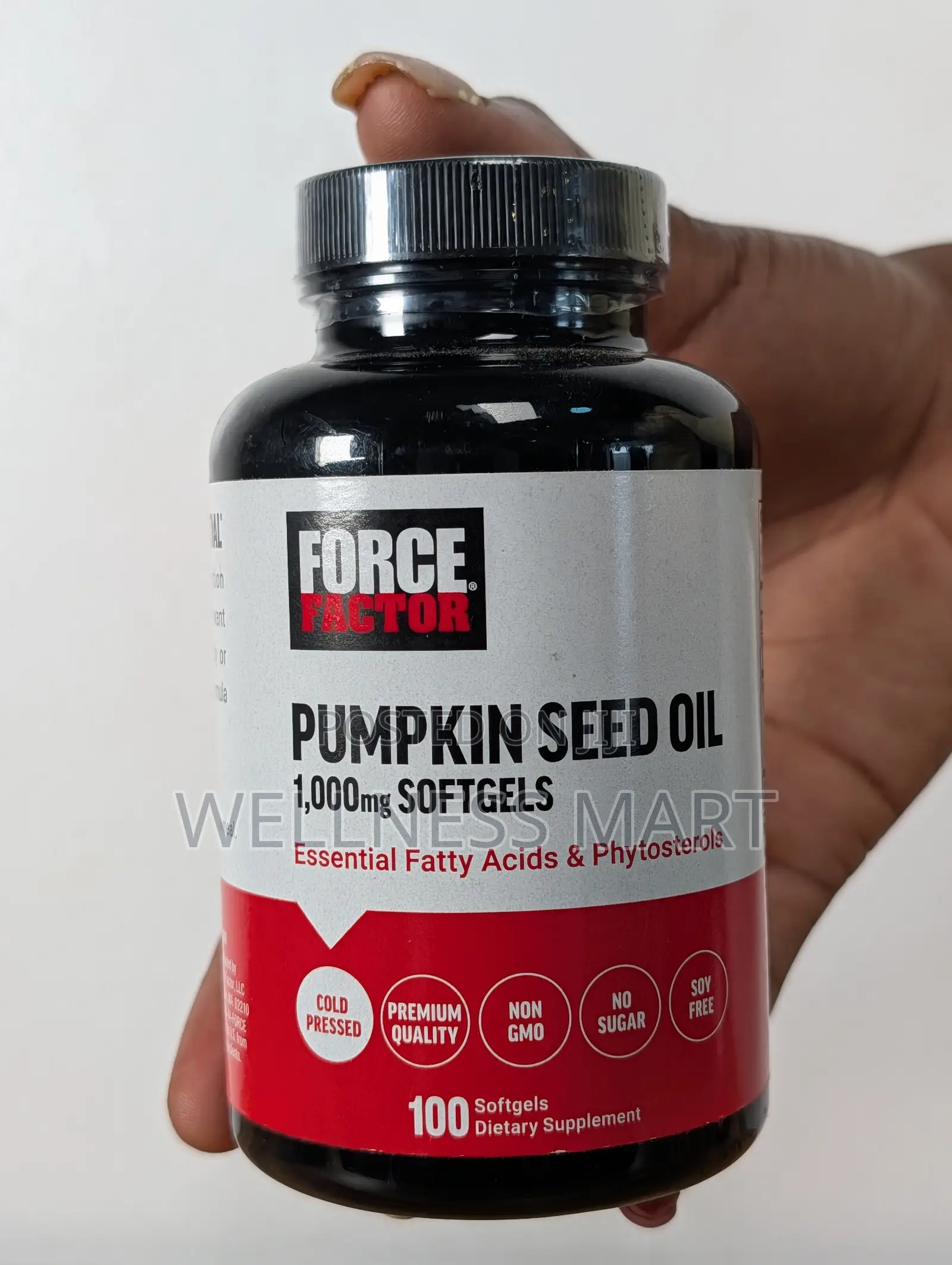 Force Factor Pumpkin Seed Oil 100 Softgels| Prostate Support