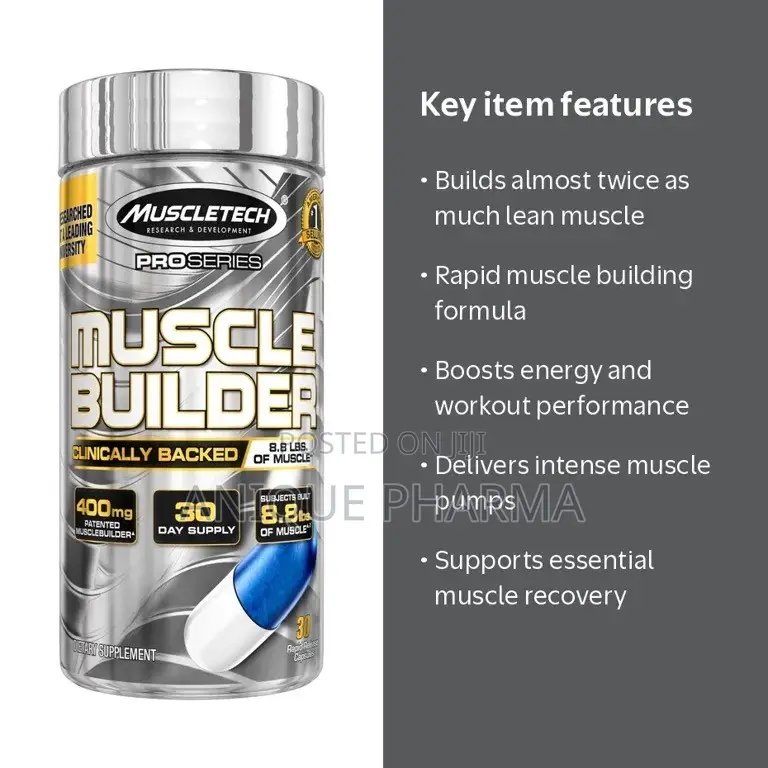 Pro Series Muscle Builder Rapid-Release 400 Mg Capsules, 30 Ct