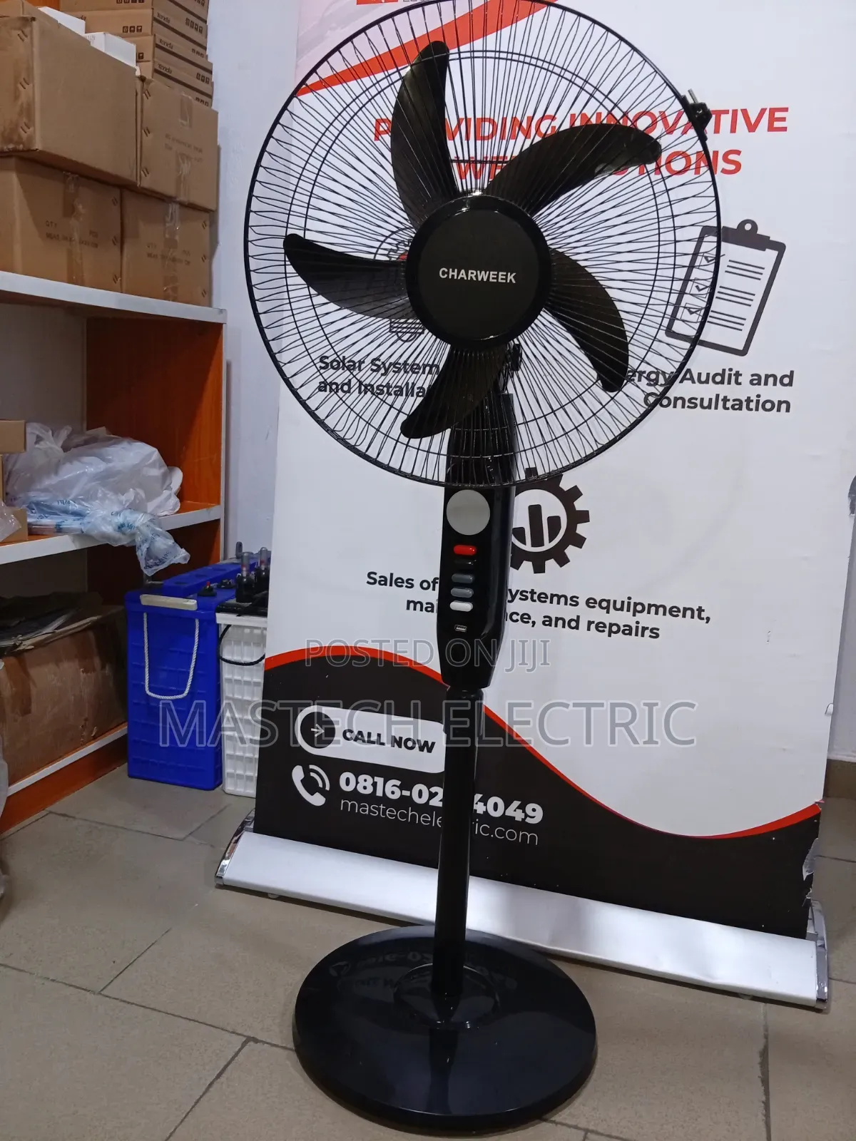 Solar Rechargeable Fan