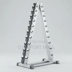 10-Tier Dumbbell Rack – Professional Gym Weight Storage Stand
