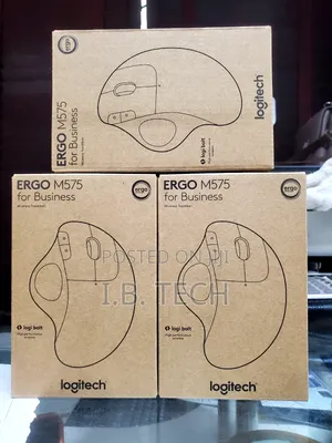 Logitech Ergo M575 Wireless / Bluetooth Trackball Mouse for Business