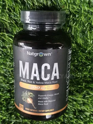 Natgrown Maca Root 1500mg Wit Black+Red+Yellow Peruvian Maca Root-120