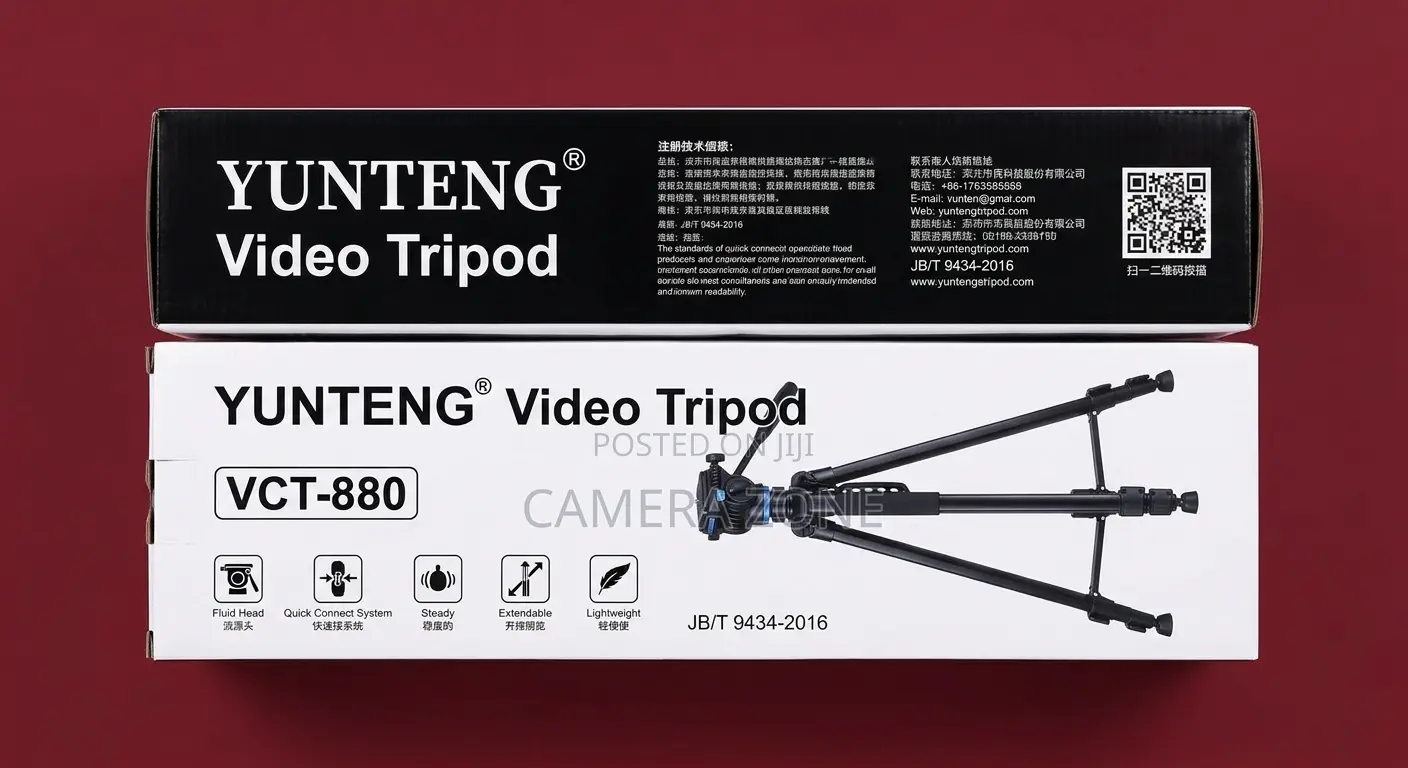 VCT-880 Professional Video Camera Tripod Stand.