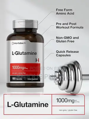 L Glutamine 1000mg | 180 Capsules | Pre Workout Post Workout