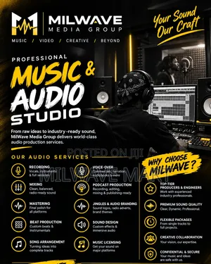 Professional Music Audio Studio — Milwave Media Group