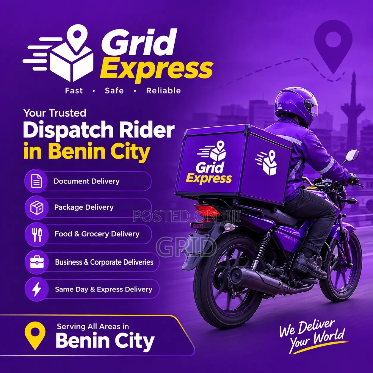 Dispatch Rider in Benin City