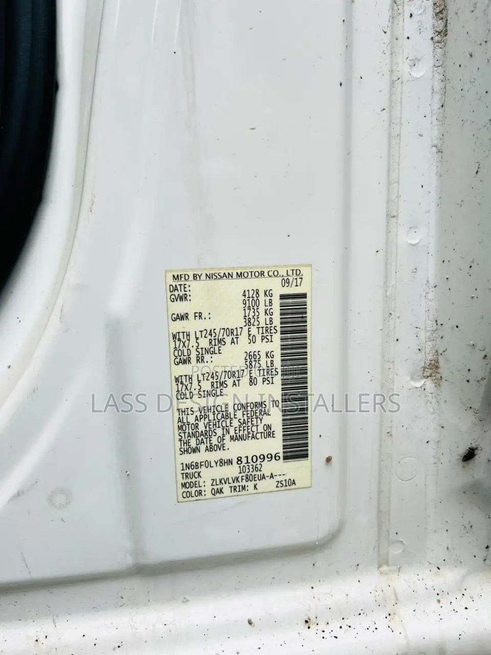 Nissan Caravan (Urvan) 2017 White