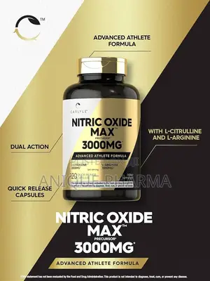 Nitric Oxide 3000mg | 120 Capsules With L-Arginine L-Citrulline