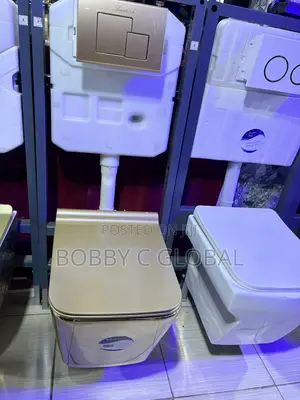 Square Stylish Gold Wc