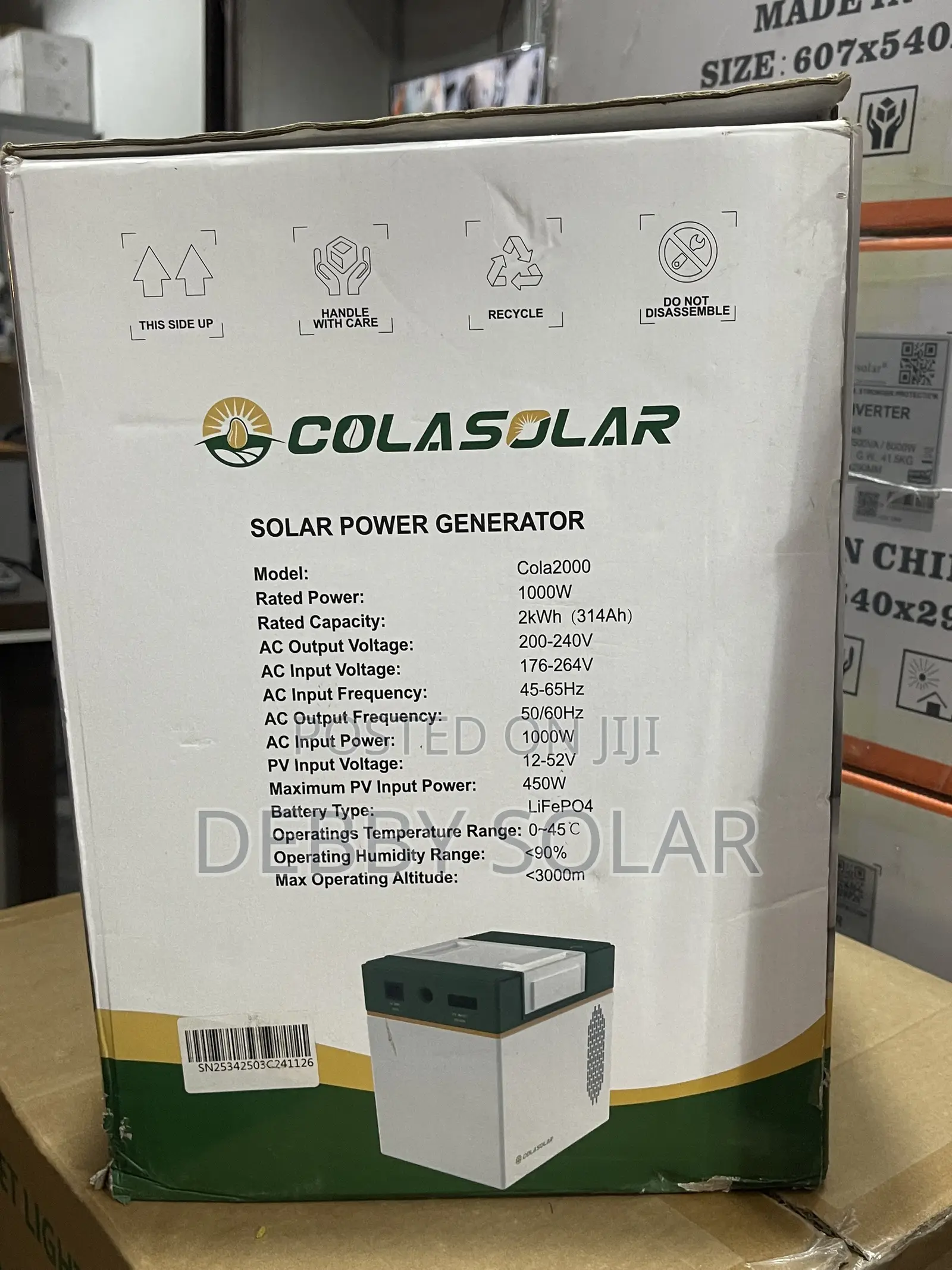 2kwh Cola Solar Generator