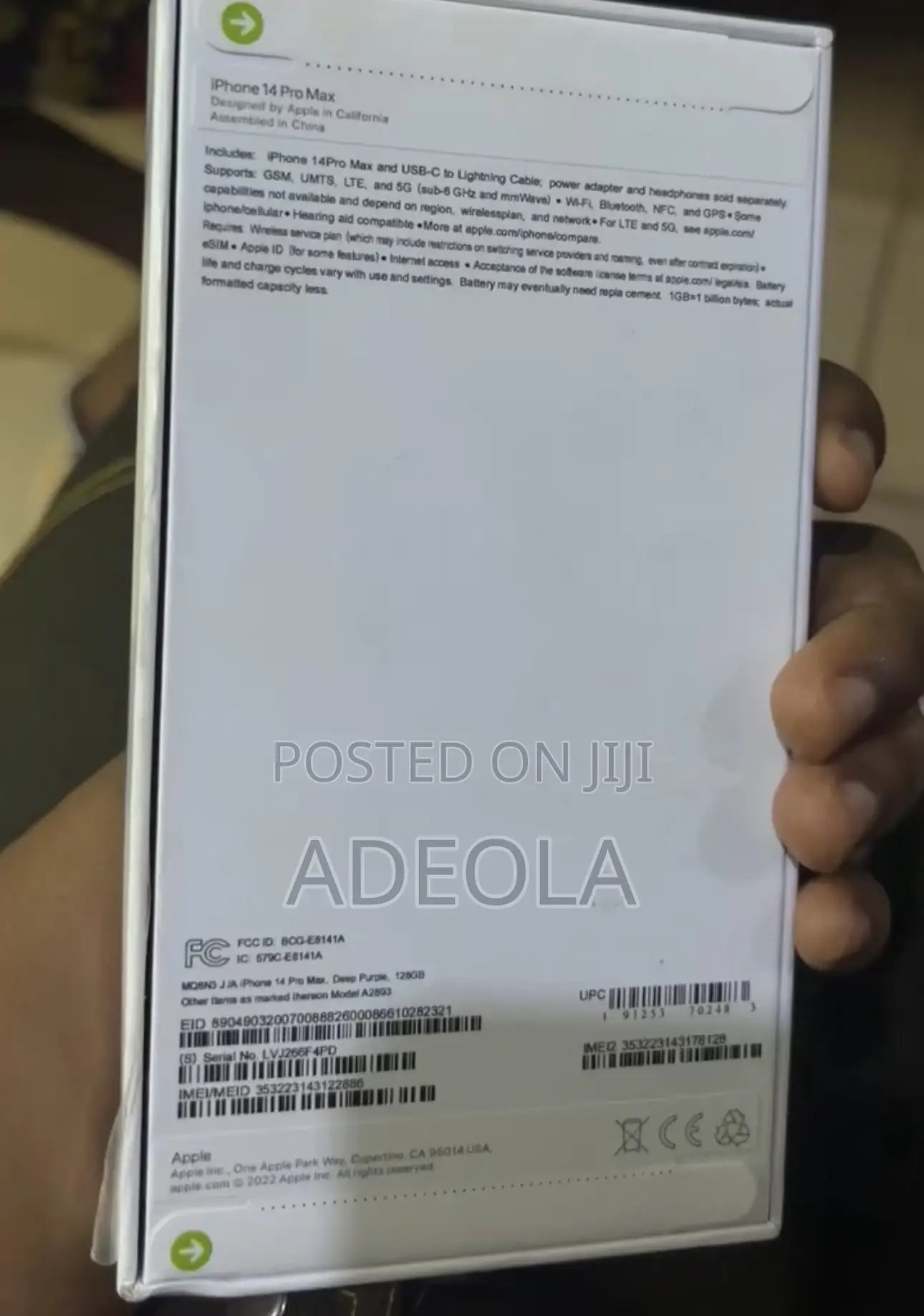Apple iPhone 14 Pro Max 128 GB Purple