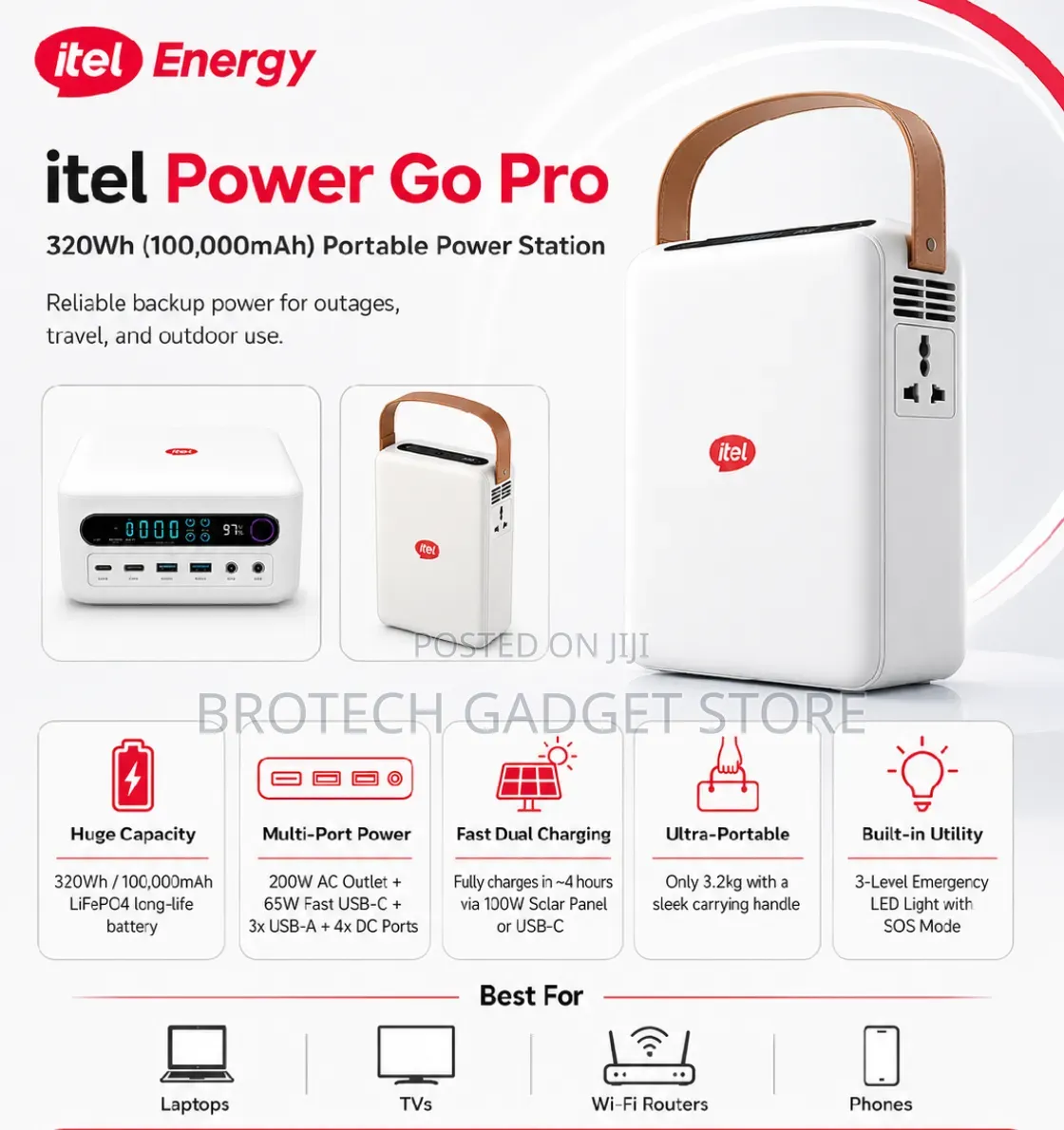 Itel Power Go Pro 100000mAh