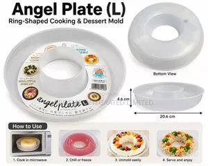 KOKUBO Angel Plate L Microwave Cooking Dessert Mold – 900ml