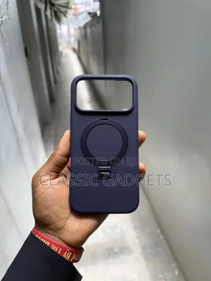 Liquid Soft Silicone Case With Magnetic Stand for iPhone 18 Pro Max