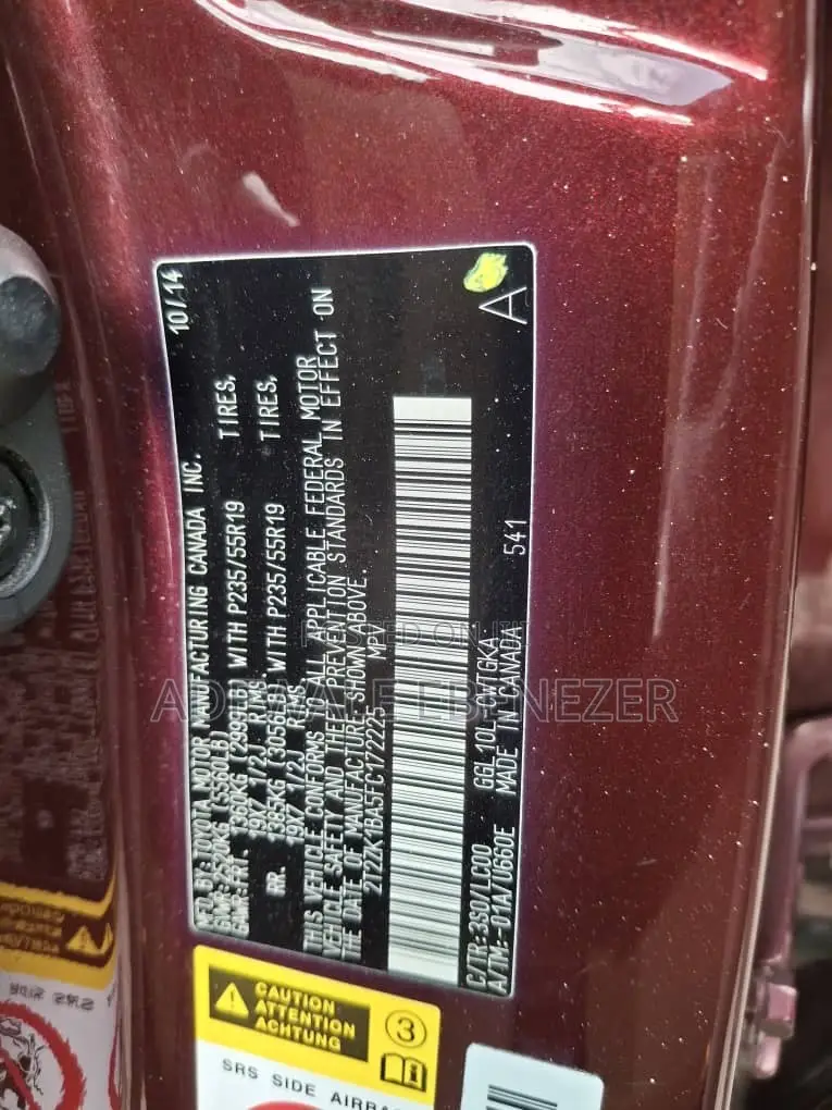 Lexus RX 2015 Maroon