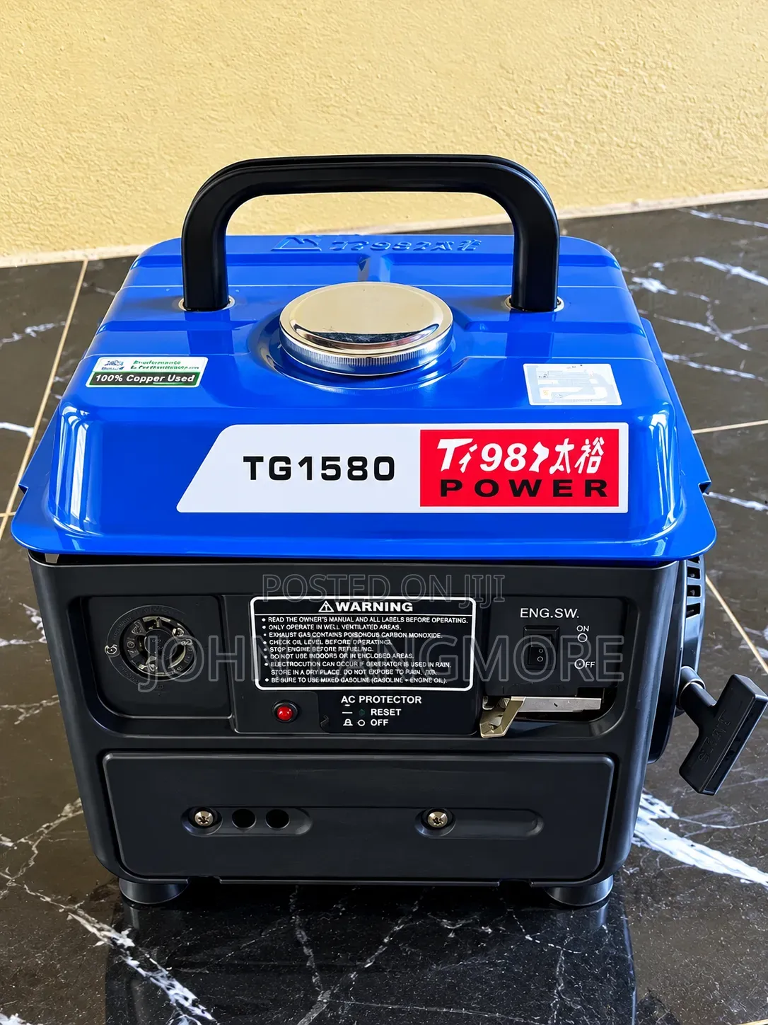 TG1580 Portable Generator — Neatly Used