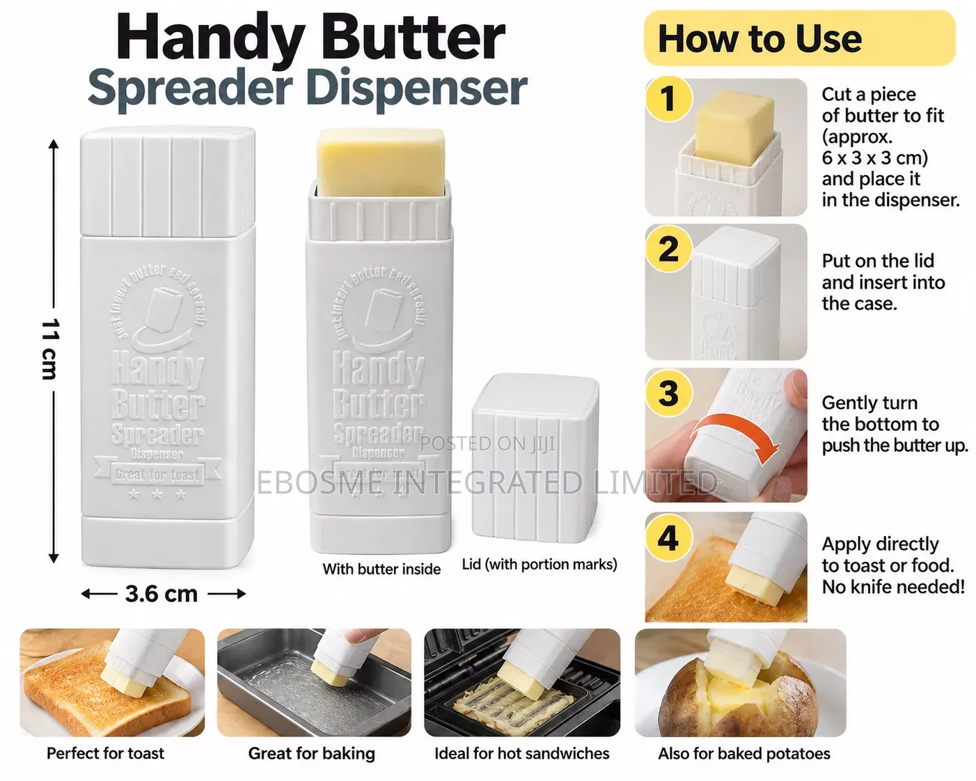Handy Butter Spreader Dispenser / Butter Stick