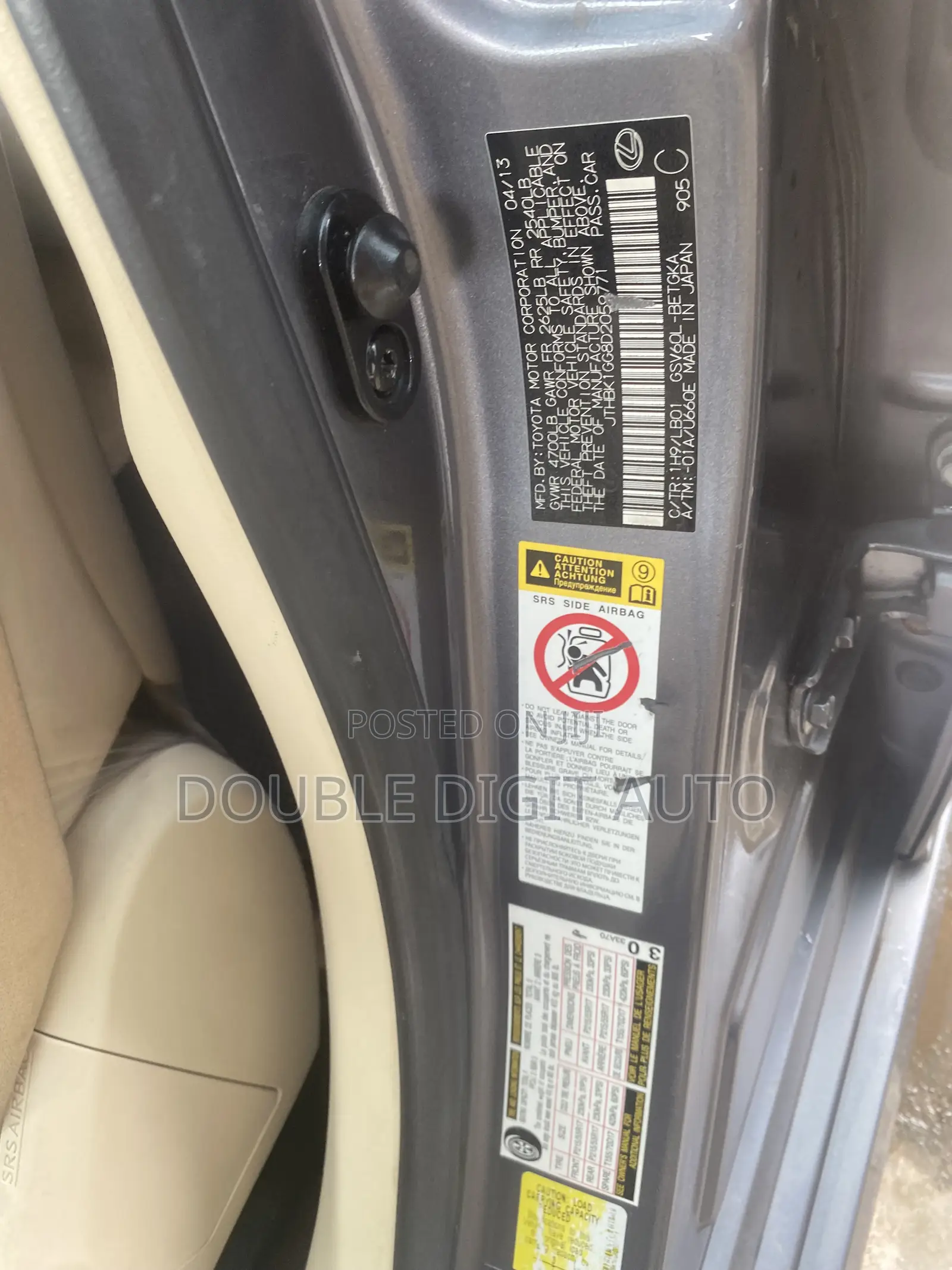 Lexus ES 2014 Gray