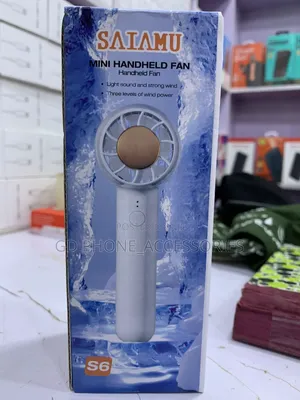 SATAMU S6 Rechargeable Mini Handheld Fan - 3 Speed Modes