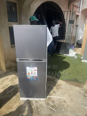Skyrun 2-Door Silver Refrigerator 195L