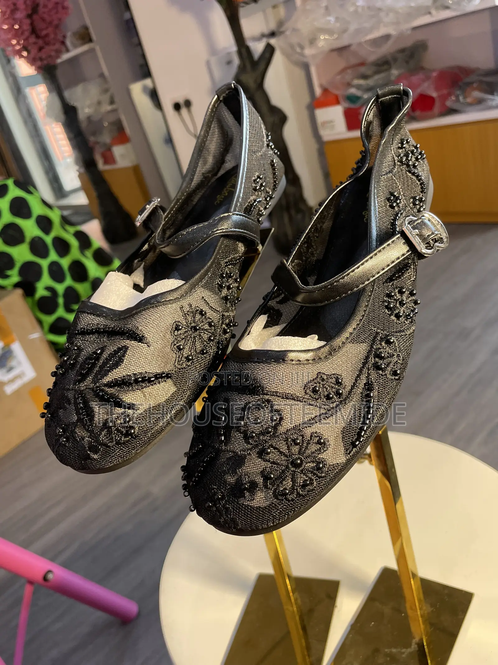 Beaded Flat Shoe