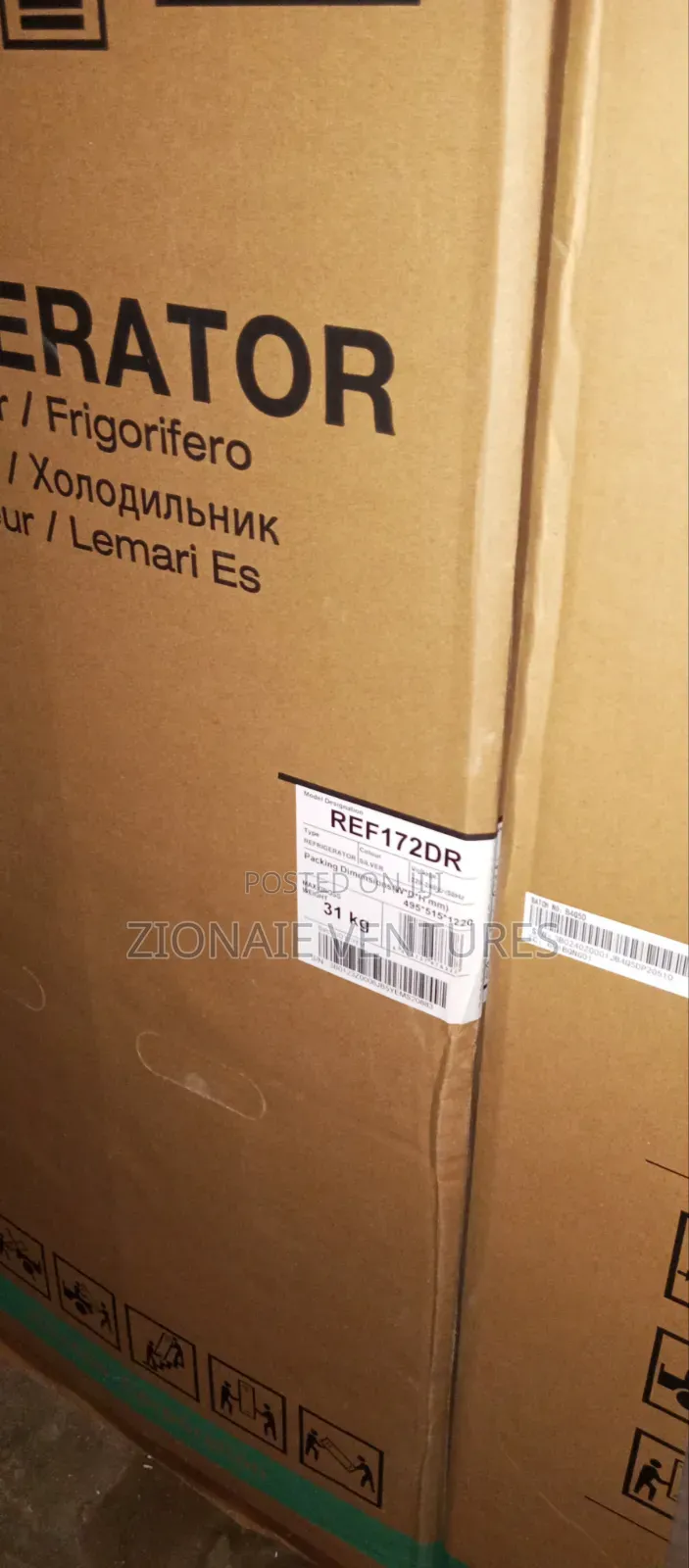 Hisense Refrigerator 172dr/124Litres