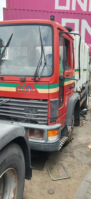 European Used Volvo FL6 Turbo Waste Disposal 4x2 Truck 1994 Red