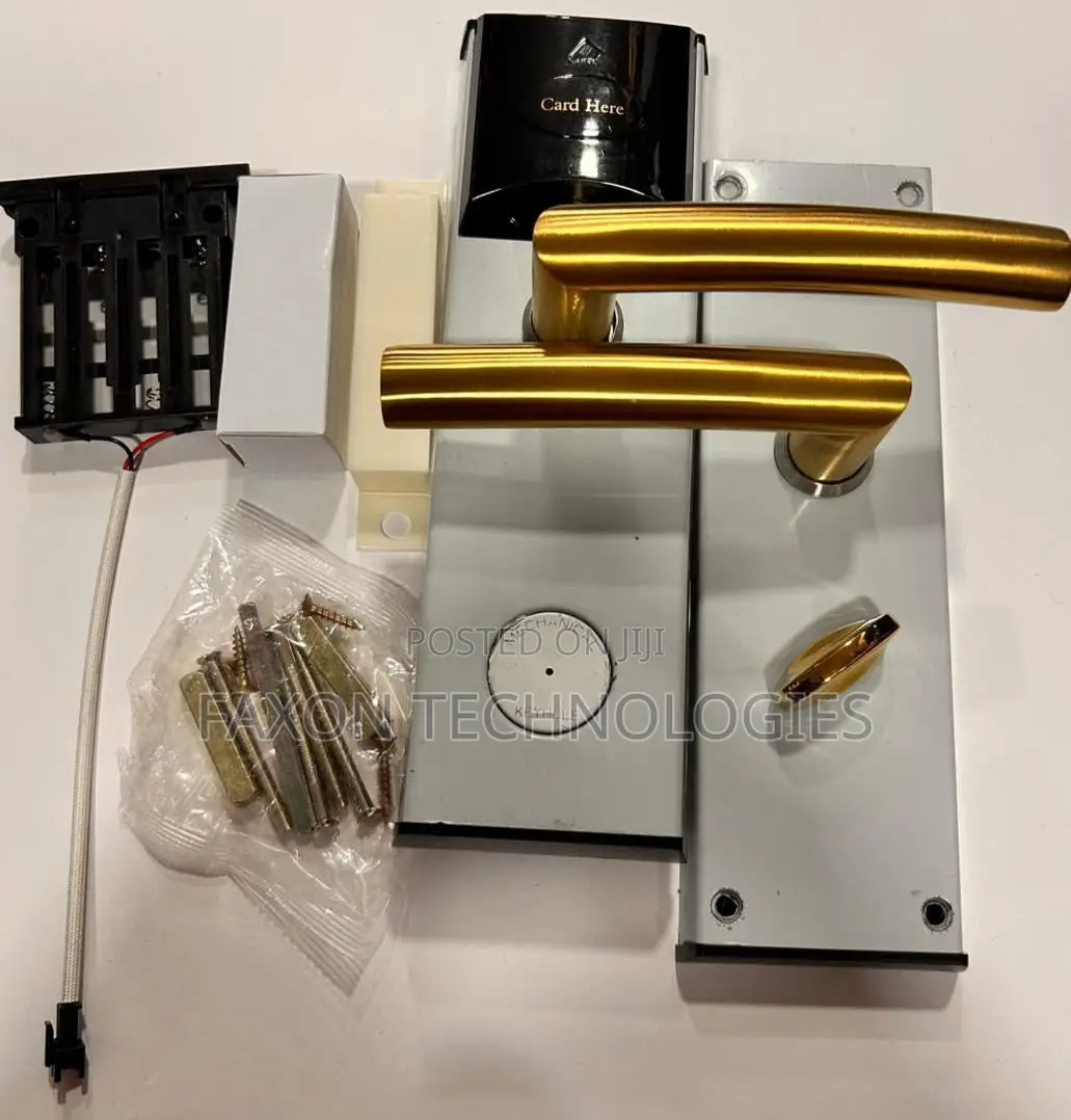 M1 Card Hotel Door Lock - Gold