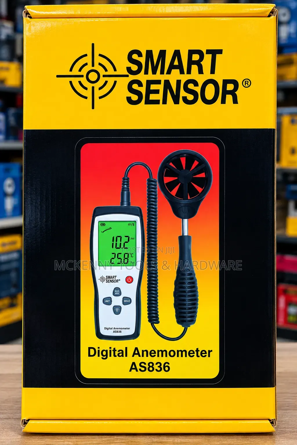 Smart Sensor AS836 Digital Anemometer – Wind Speed Temperature Meter