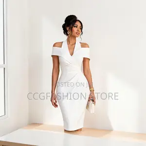 Fitted White Gown