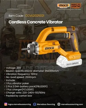 Ingco Cordless Concrete Vibrator