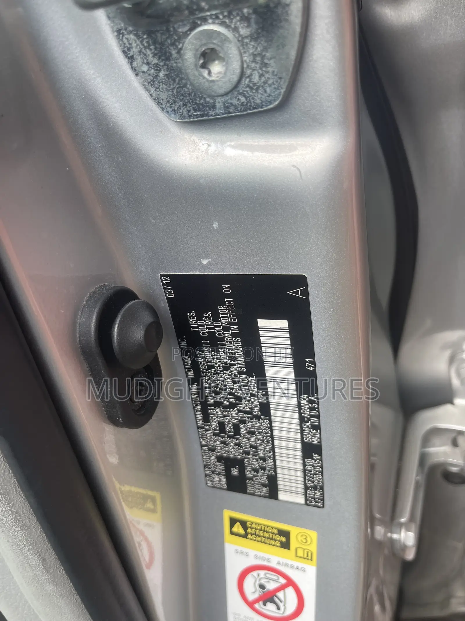 Toyota Highlander SE 2012 Silver