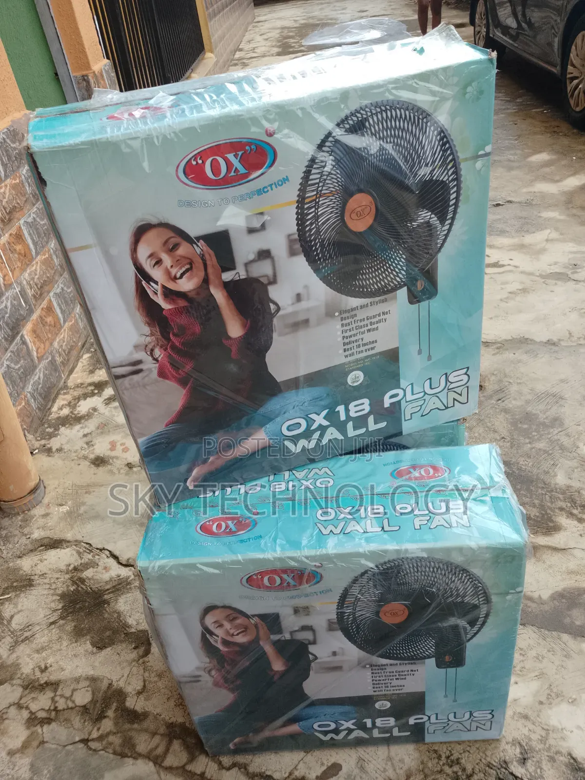 Original OX 18" Plus Wall Fan – Strong Airflow Durable