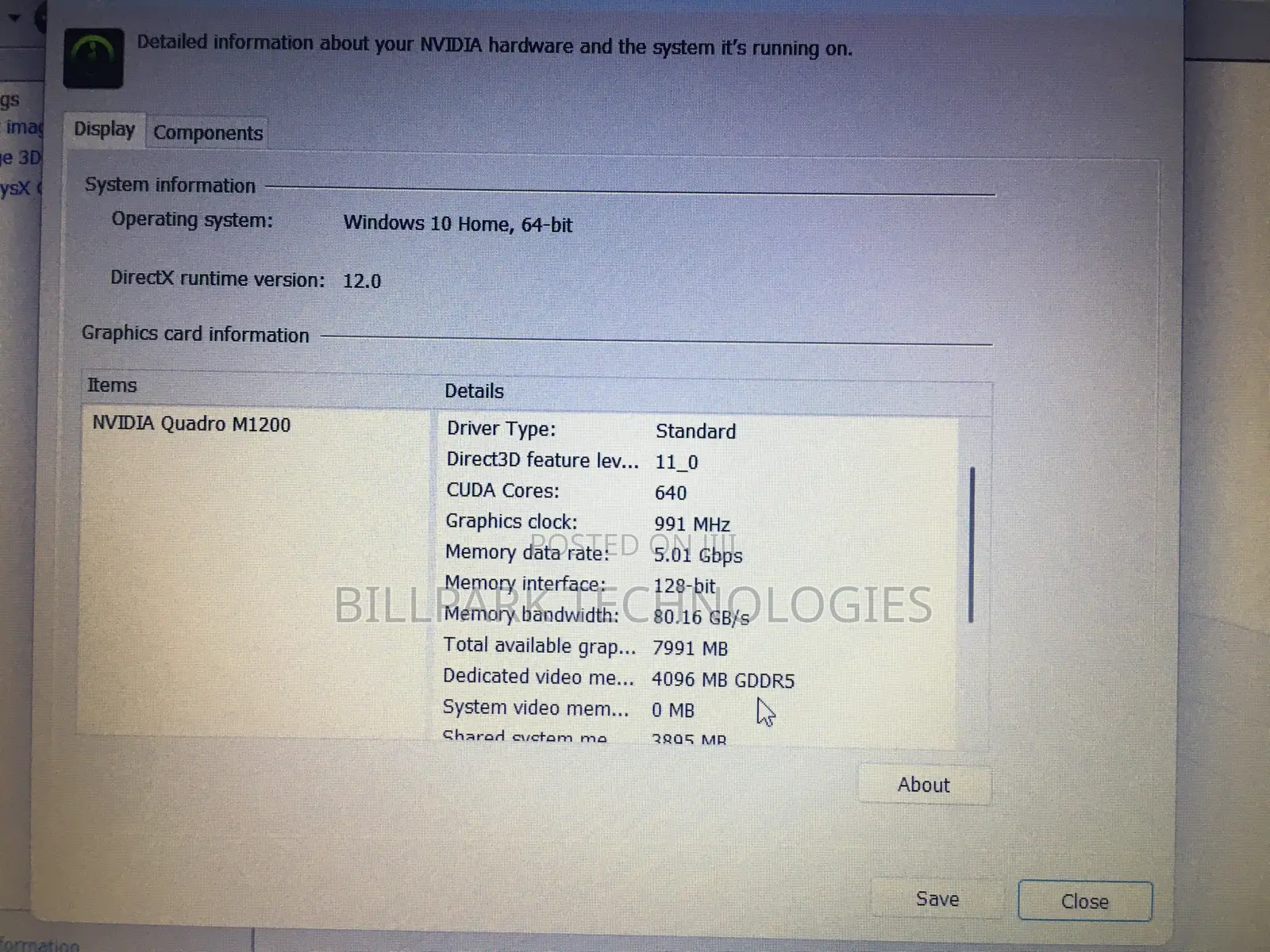 Laptop Dell Precision 7520 8GB Intel Core i7 SSD 256GB