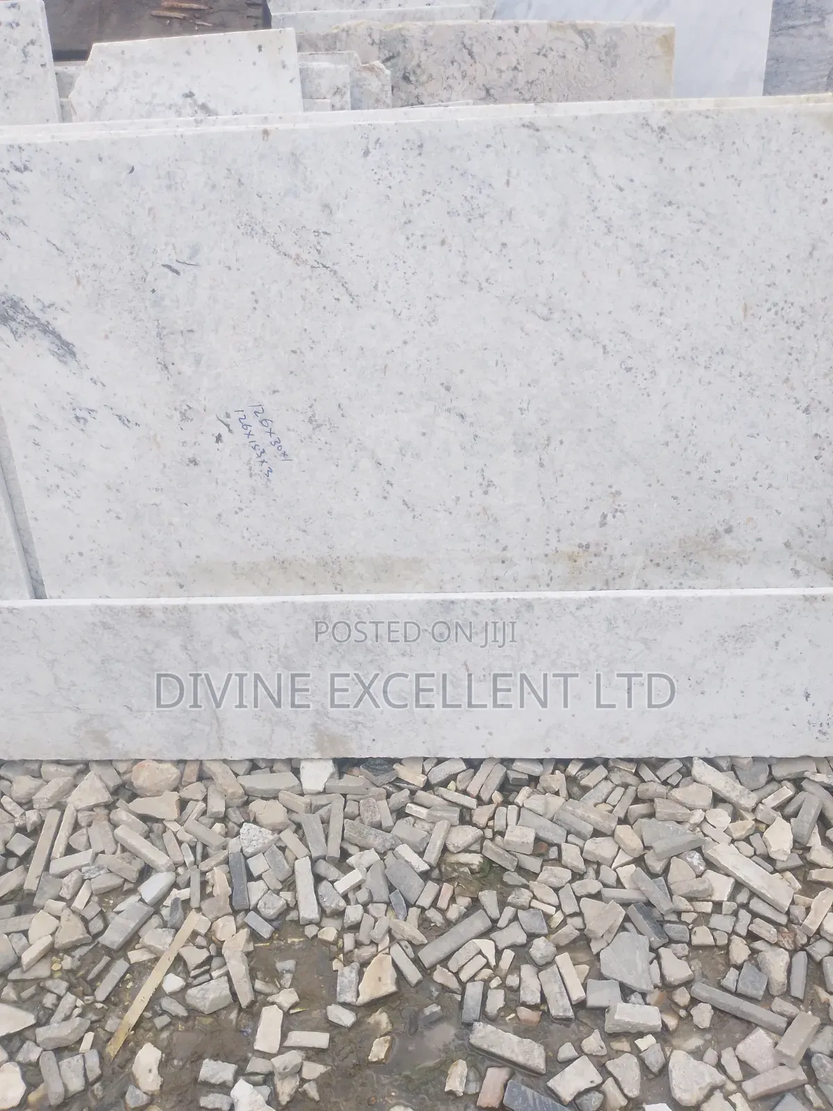 White Carrera Styled Marble