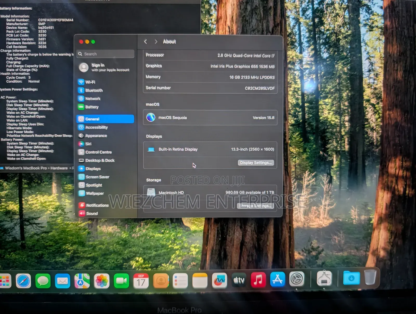 Laptop Apple MacBook Pro 2019 16GB Intel Core i7 SSD 1T