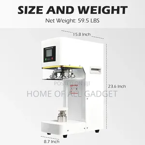 Automatic Sealing Machine for Plastic and Glass Cans, Diameter