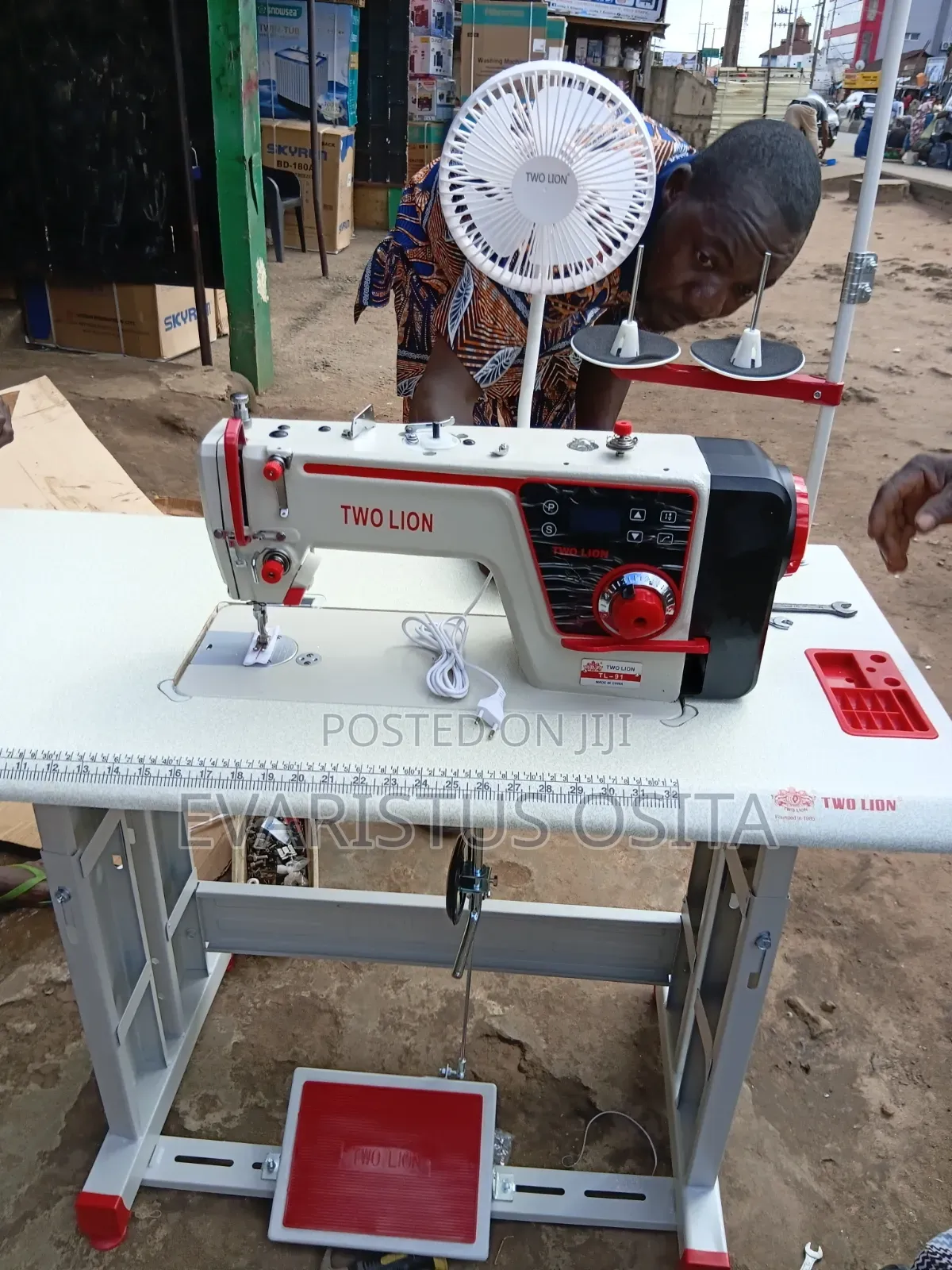 Two Lion Direct Drive Sewing Machine With Fan