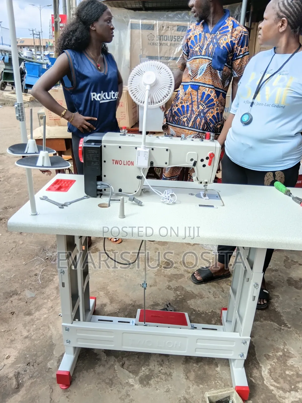 Two Lion Direct Drive Sewing Machine With Fan