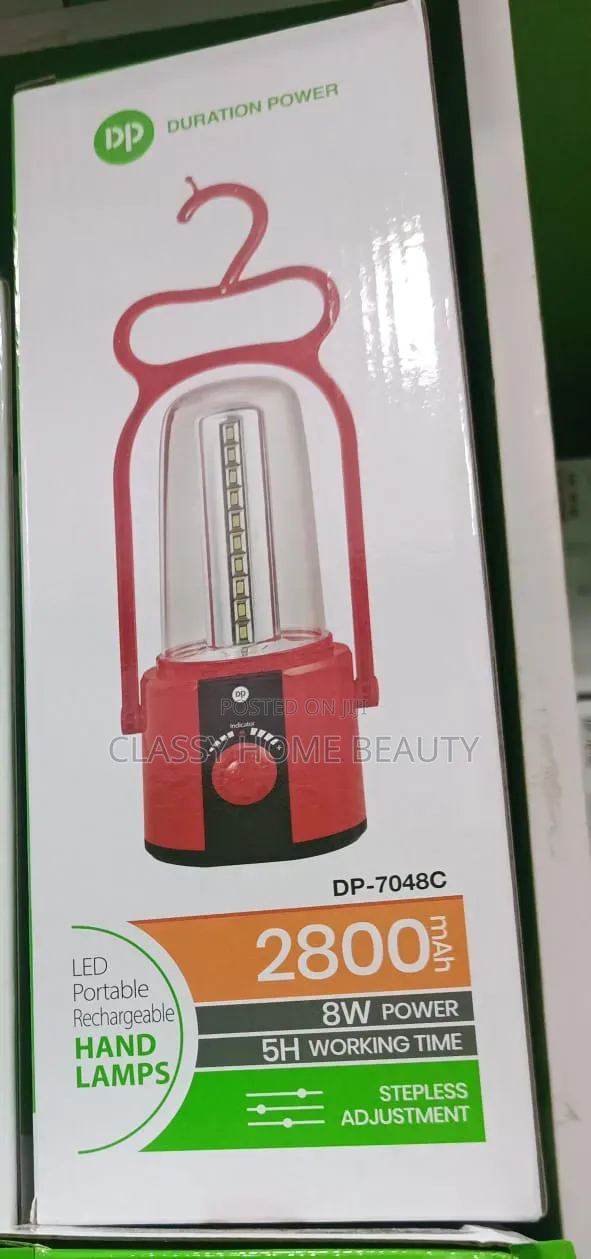 Duration Power LED Portable Rechargeable Hand Lamp (DP-7048C