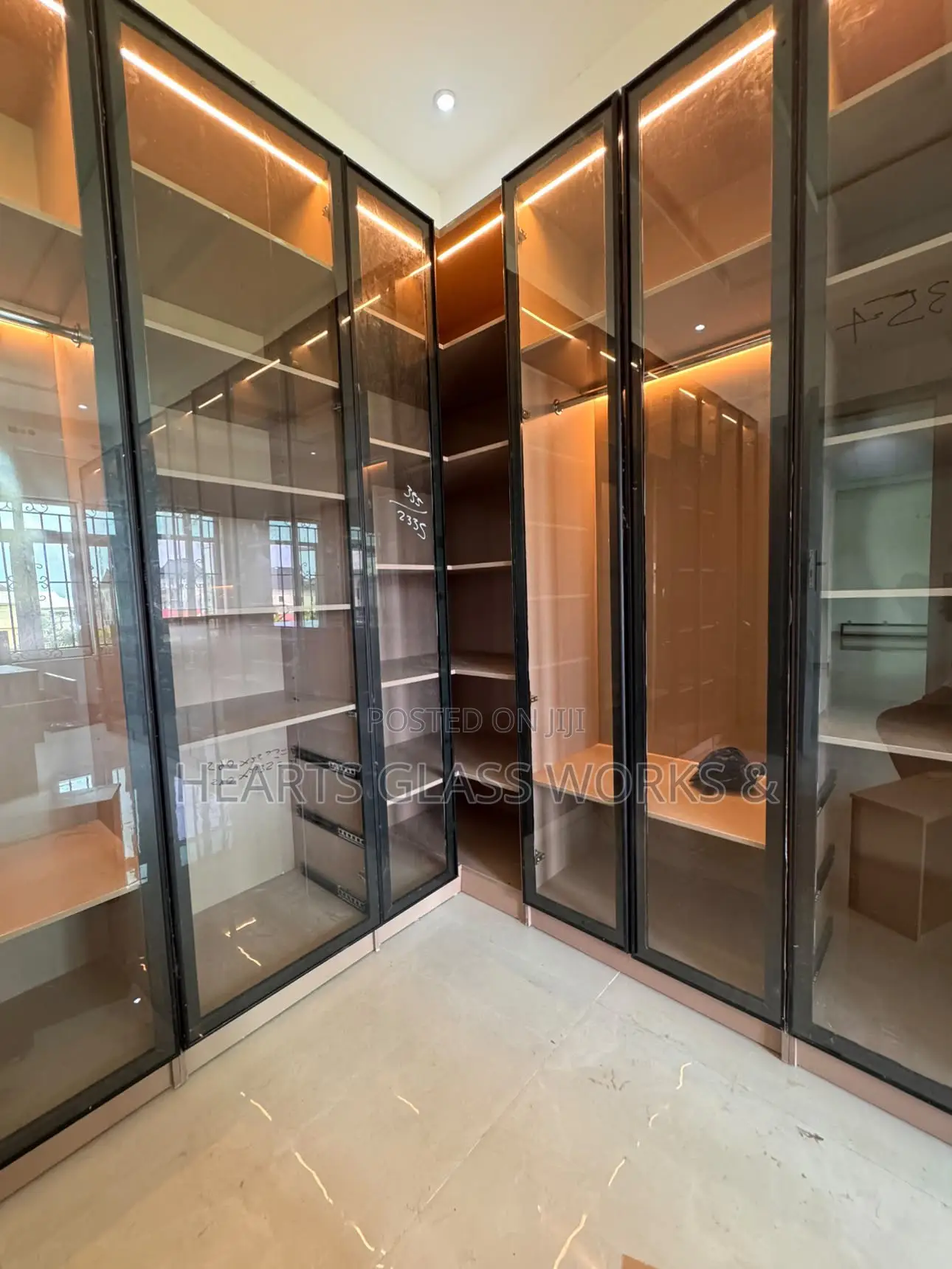 Luxury Glass Custom Cabinetry