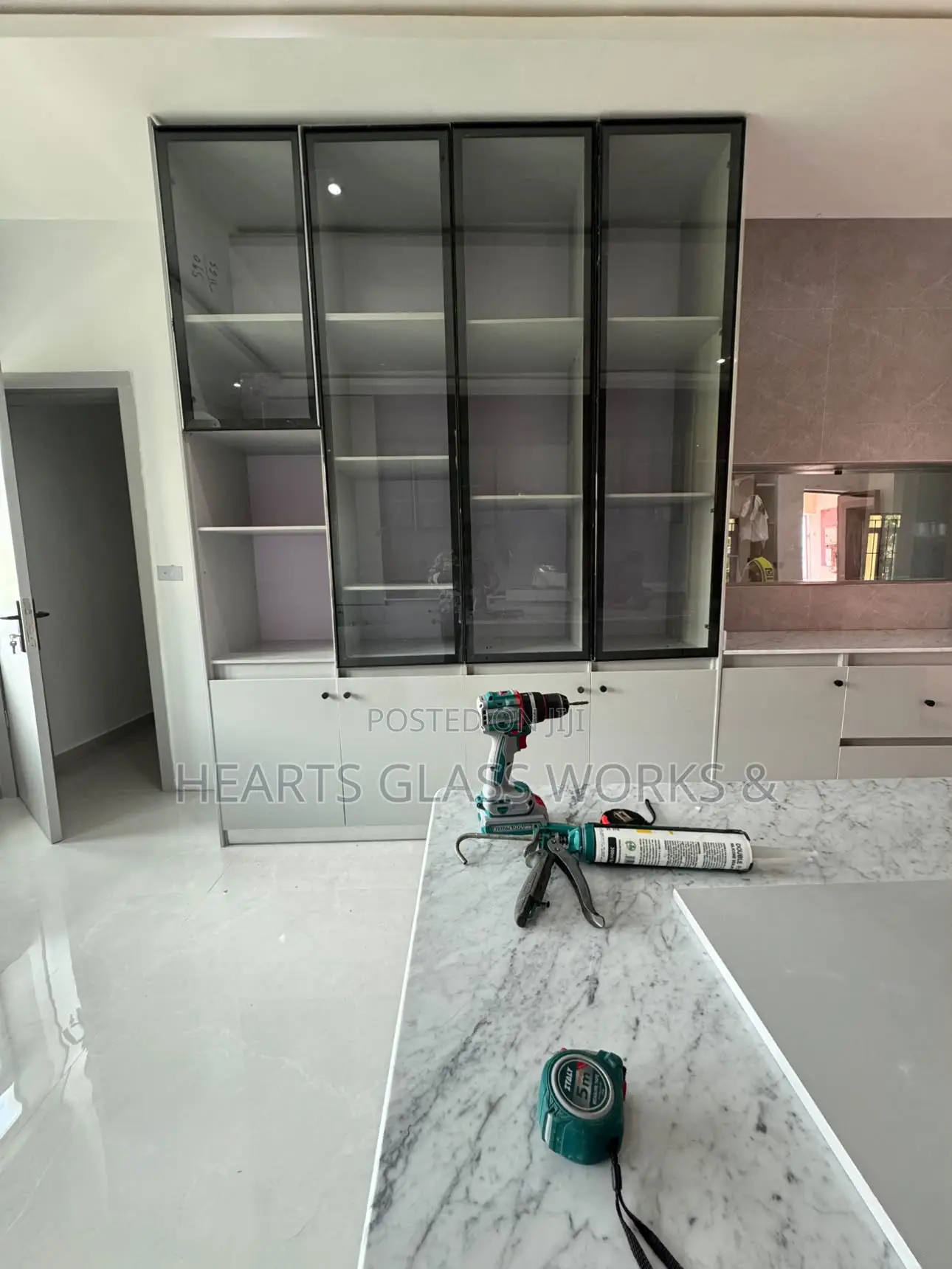 Luxury Glass Custom Cabinetry