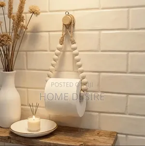 Beaded Bathroom Tissue Holder