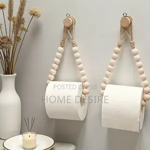 Beaded Bathroom Tissue Holder