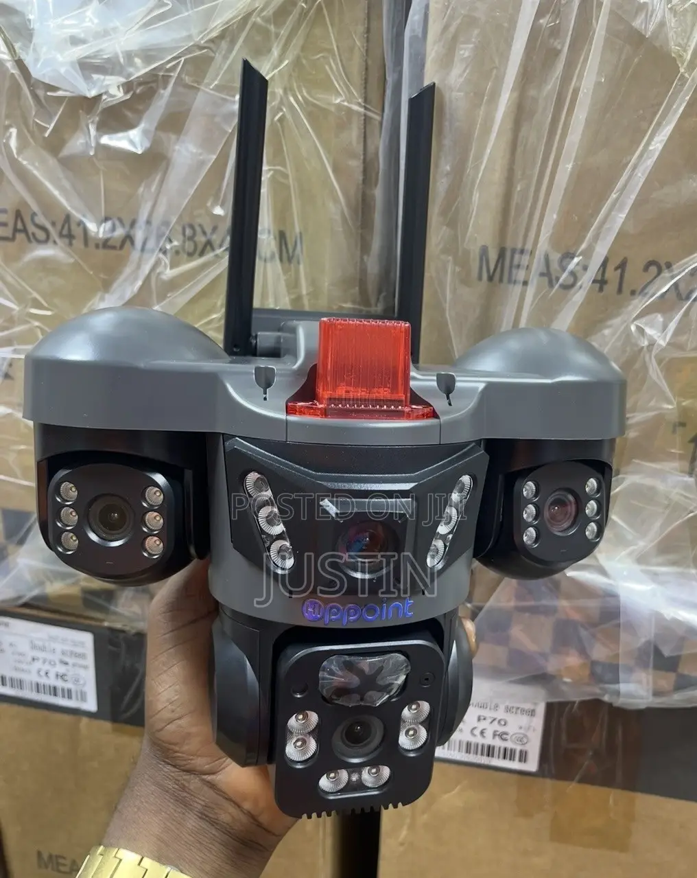 P31 Triple Lens V380 Pro Ultrahd Low Power Solar PTZ Camera